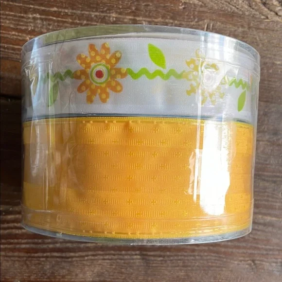 Yellow Floral Ribbon Set - Picture 1 of 3